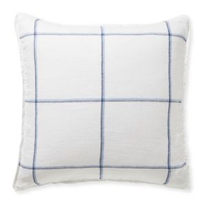 Serena & Lily White and Blue Pillow